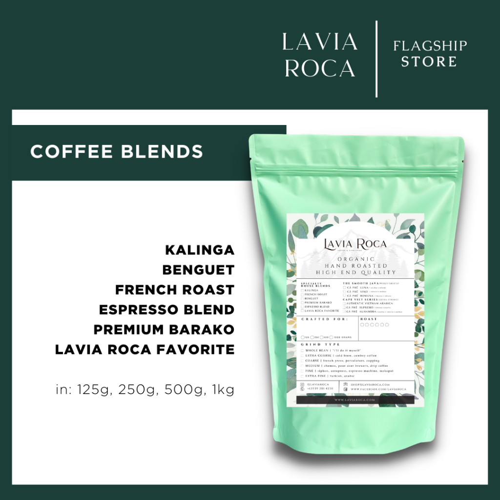 KALINGA COFFEE Beans or Ground 125g 250g 500g 1kg pouch LAVIA ROCA (Medium Roast) Shopee