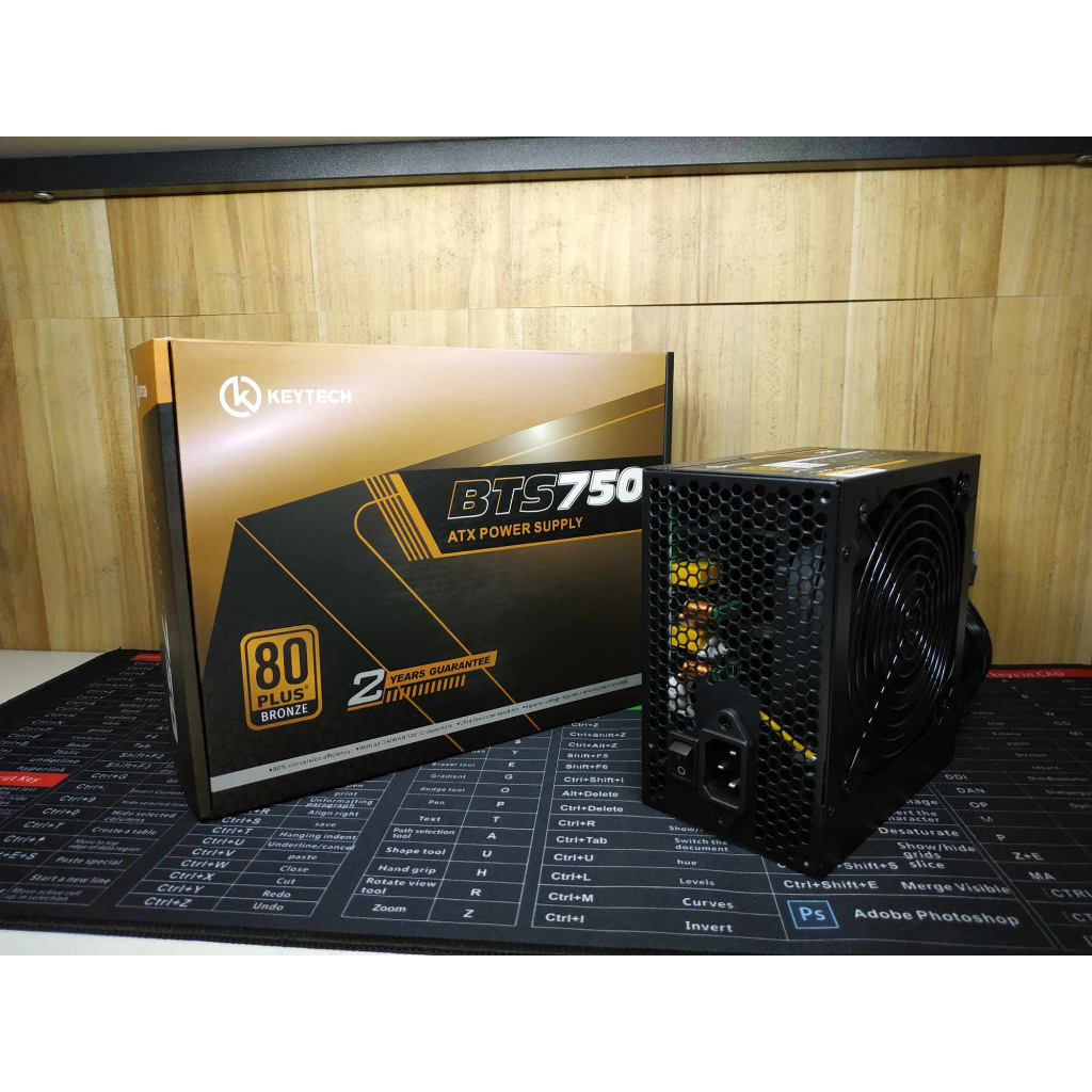 Keytech BTS 750w 80+ Bronze TR PSU Bnew 1yr warranty original 750w 80 ...