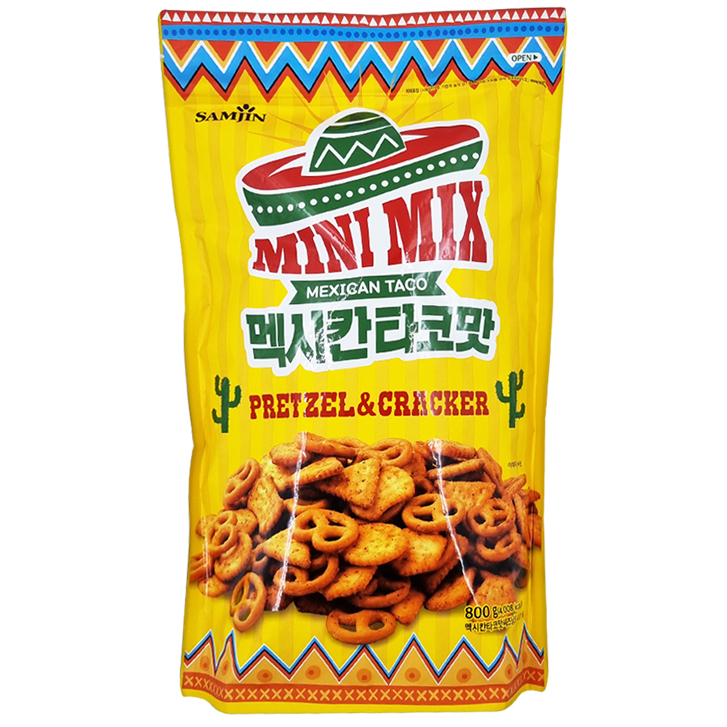Samjin Mini Mix Mexican Taco Pretzel & Cracker (800g) | Shopee Philippines