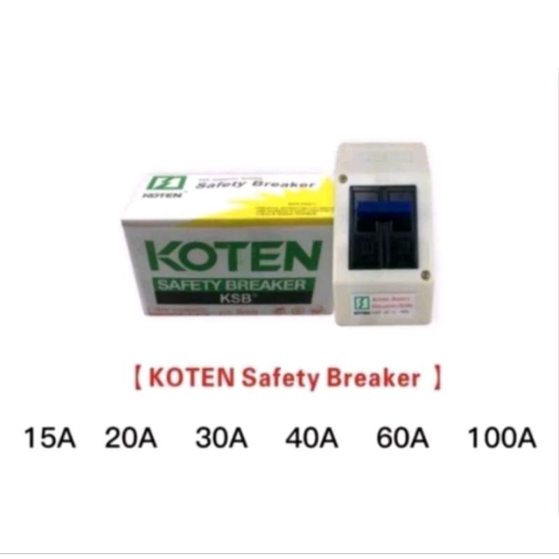 COD KOTEN Safety breaker 15A/20/30A/40A/60A/100A,KOTEN Safety breaker ...