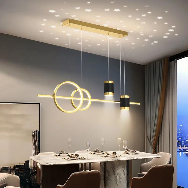 YHLAMP Metal Dining Room Chandelier Pendant Light Kitchen Hanging Lights  Ceiling Lights Living Room