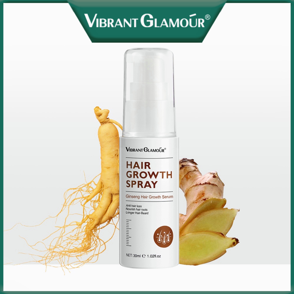 Vibrant Glamour Natural Hair Growth Essence Spray Preventing Baldness Anti Hair Loss Nourish 5969