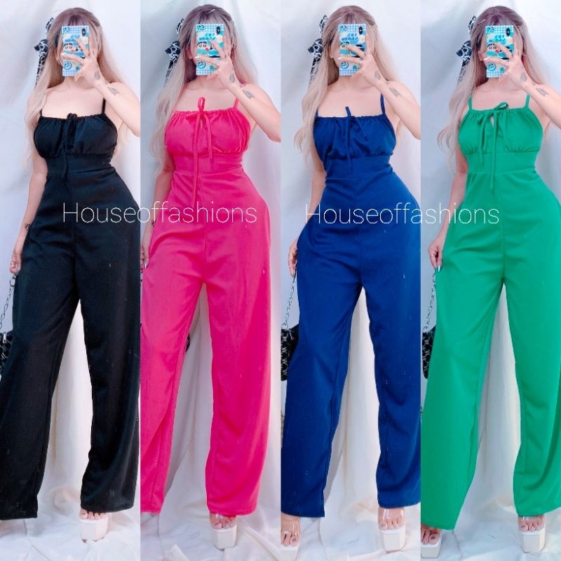 ISLA STRING SQUARE PANTS JUMPSUIT BEST FIT TO LARGE BODY BY ...