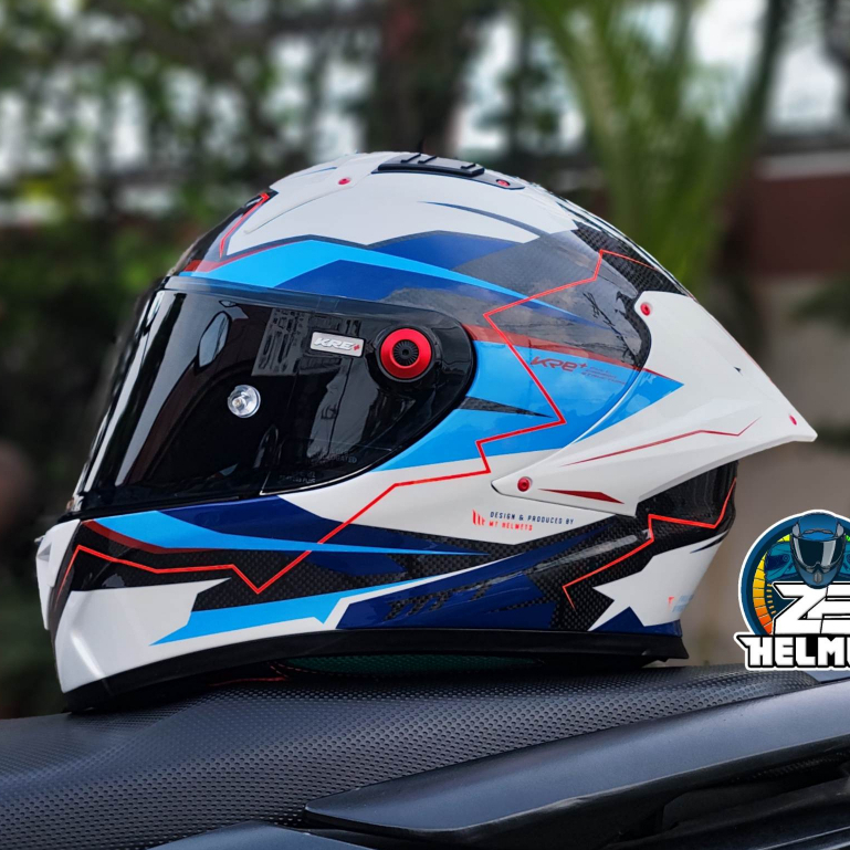 MT HELMET KRE+ CARBON FULL FACE SINGLE VISOR (with FREE Clear Lens