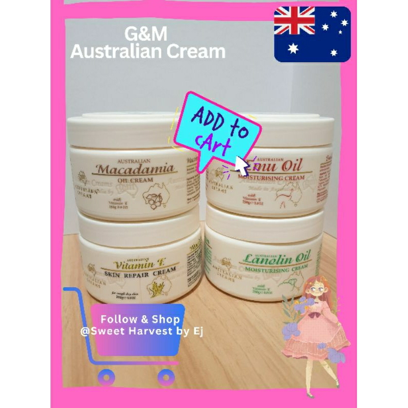 G&M Australian Creams 250g Moisturising Skin Repair Shopee