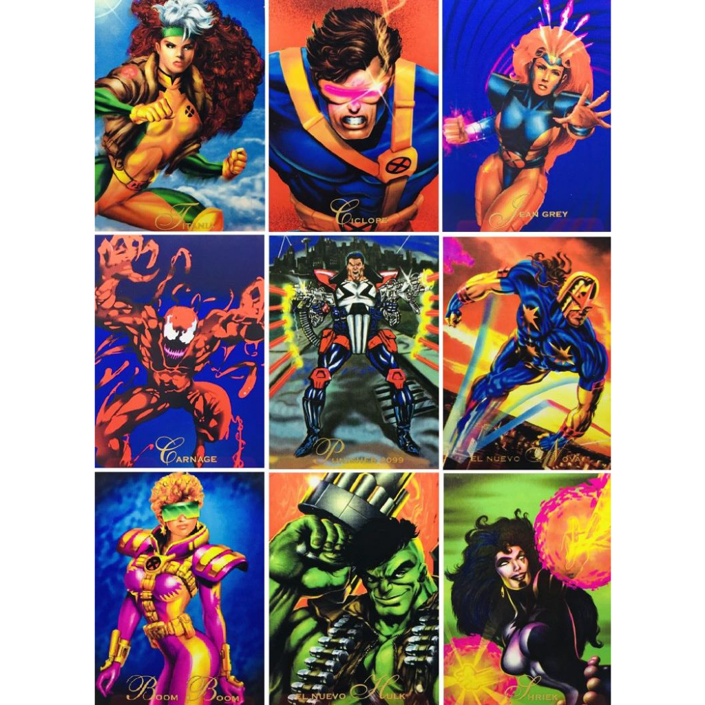 Casquette Snapback Vintage Marvel Mutant Gear - Années 90 - Personnages X-Men (Bishop, Wolverine...) - Taille Ajustable