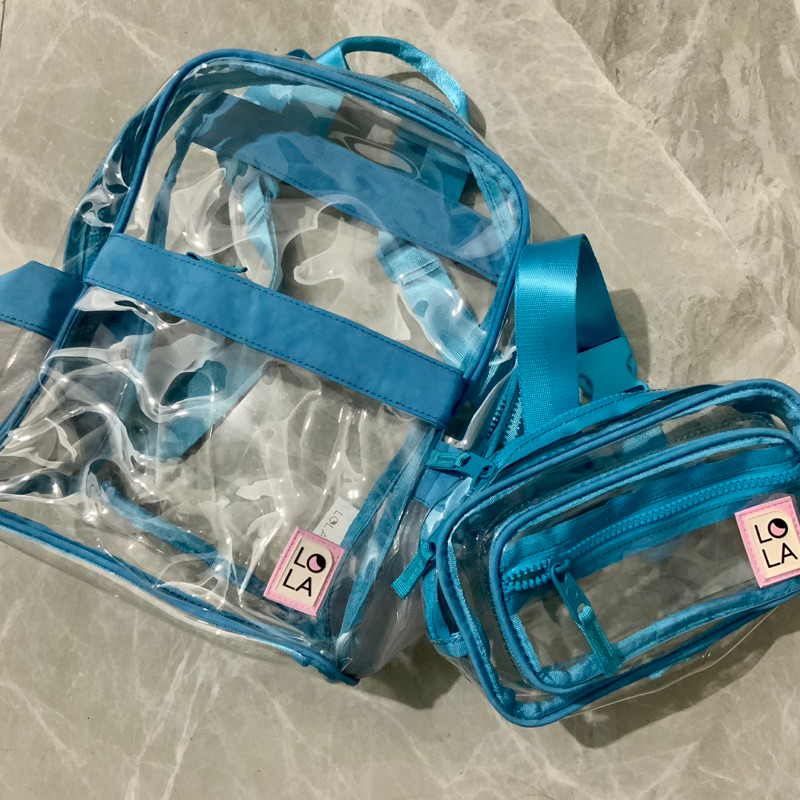 LOLA pvc transparent backpack/ belt bag | Shopee Philippines