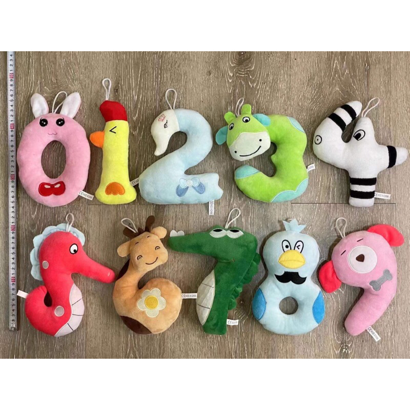 Animal Design Numbers Pillow Cotton Washable Pillow | Shopee Philippines