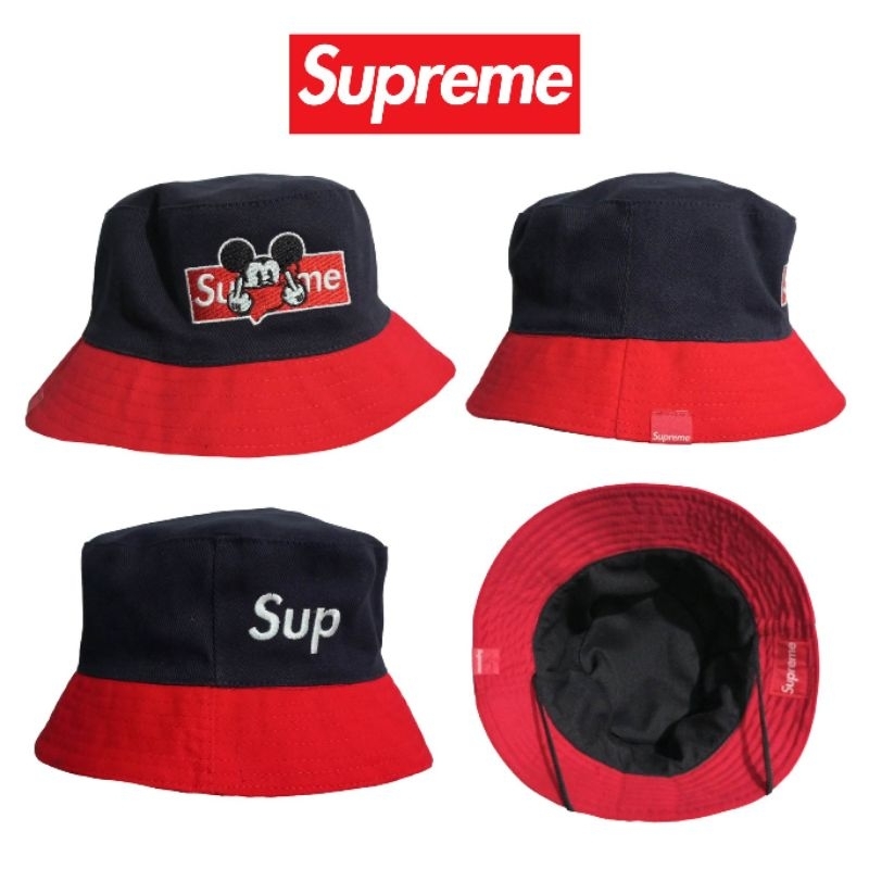 blue supreme bucket hat