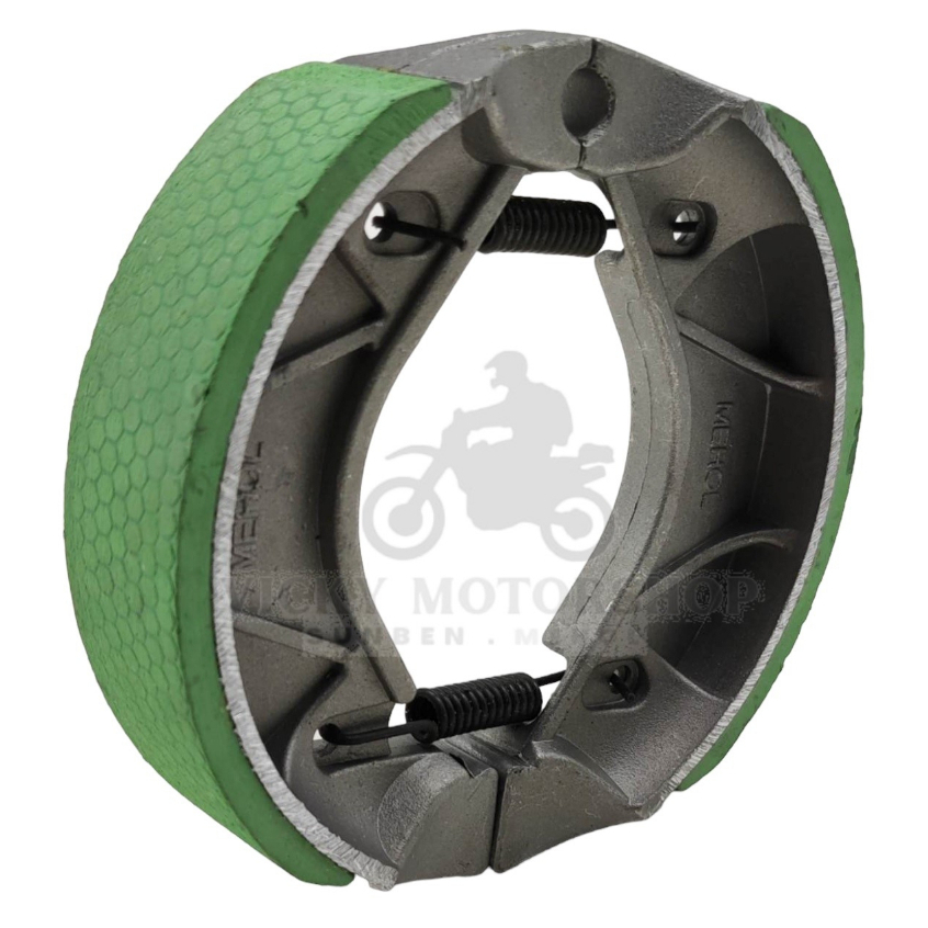 MEHOL REAR BRAKE SHOE RUBBERIZED GREEN FOR MIO/MIO SOUL125i/MIO MX/MIO ...