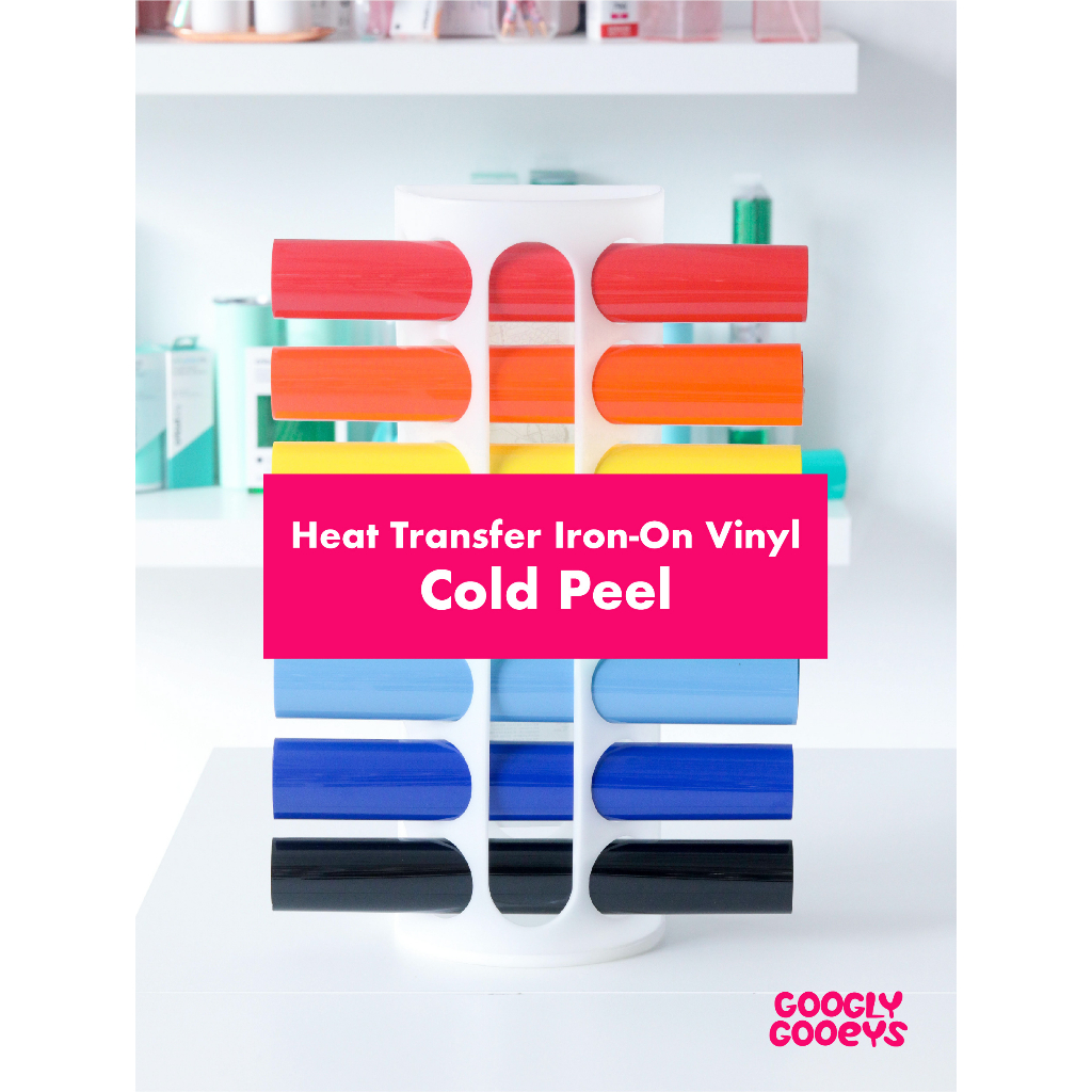 HTV Heat Transfer Ironon Vinyl (Cold Peel)10x12in Sheet for Cricut