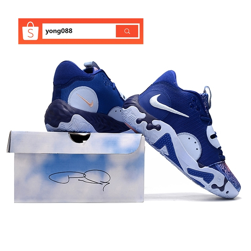 100 Original Nike Paul PG 6 Blue Sports Basketball Shoes for