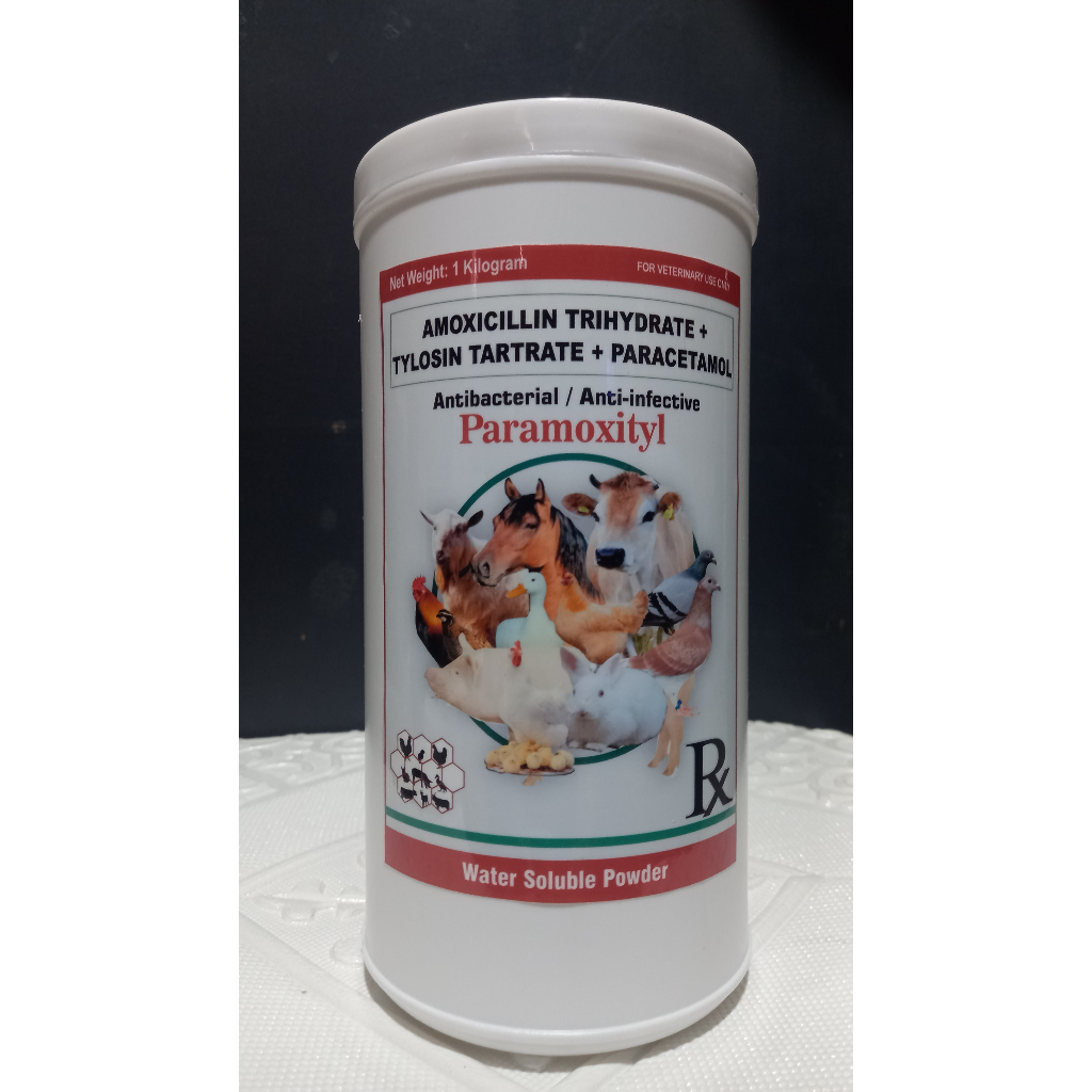 PARAMOXITYL (AMOXICILLIN TRIHYDRATE +TYLOSIN + PARACETAMOL) (1KG