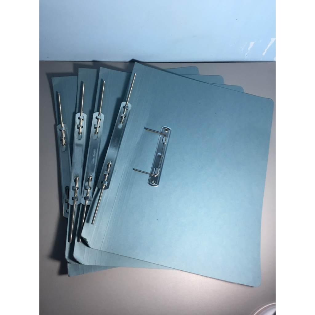 Q Connect Transfer Files Foolscap Blue and Green Cardboard Folders with ...