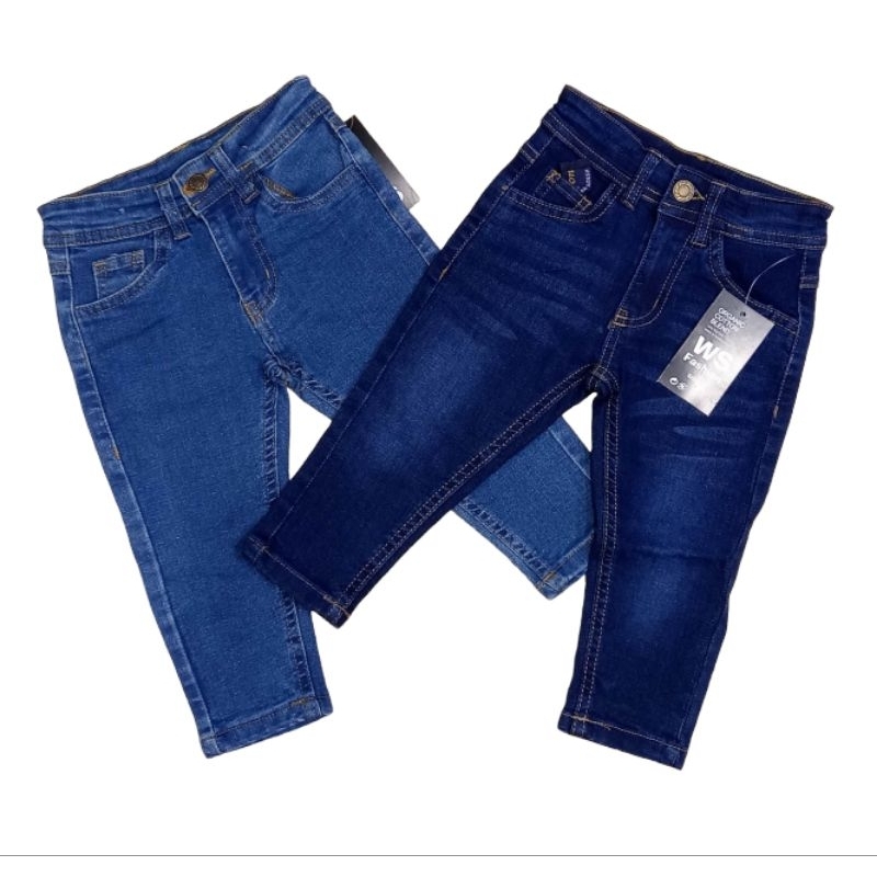 Kandk Unisex Denim Pants For Kids 2 12 Years Old Shopee Philippines