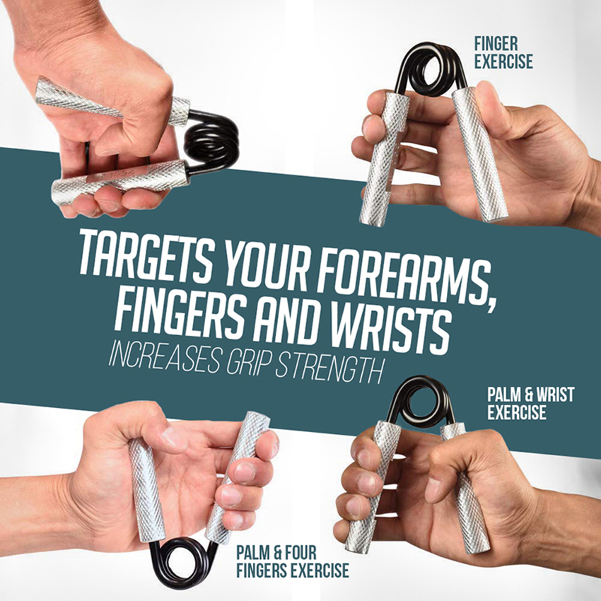 Hand Gripper 100350lbs Metal Hand Grip Fitness Forearm Muscle Wrist