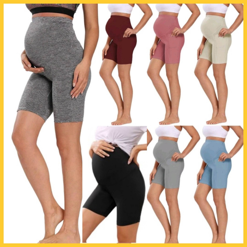 h Highwaist Maternity Pregnant Shorts Boyleg XS to Large XS to