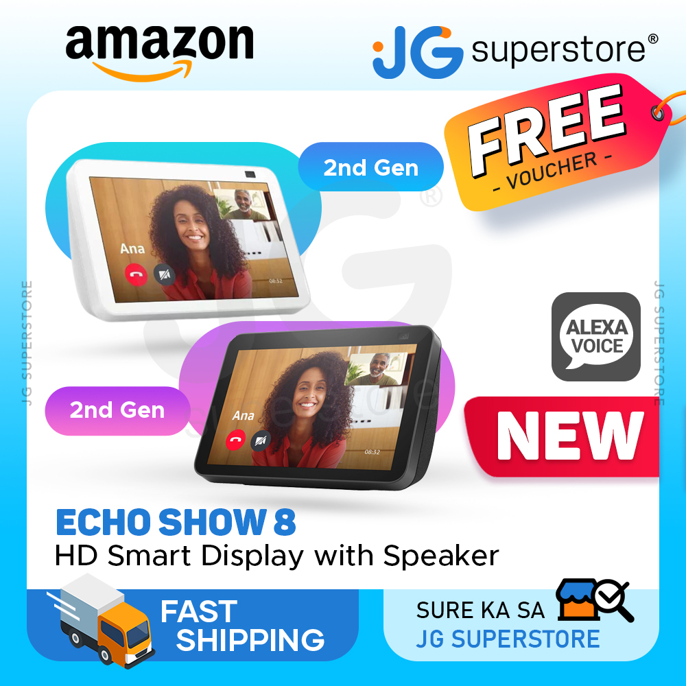 Amazon Echo Show 8 HD 2nd Gen 8" Touchscreen Smart Display and Speaker ...