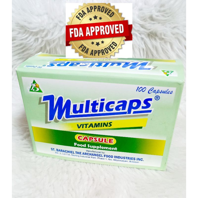 MULTICAPS VITAMINS FOOD SUPPLEMENT 100 PCS Shopee Philippines