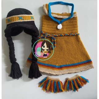 Crochet Pocahontas Baby Clothes Princess Pocahontas Hat And Dress