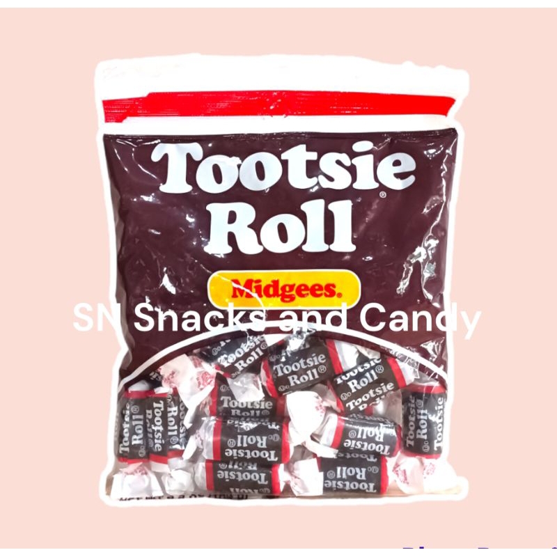 SN Tootsie Roll Midgees Chewy Chocolate Candy 184g Batang 90s