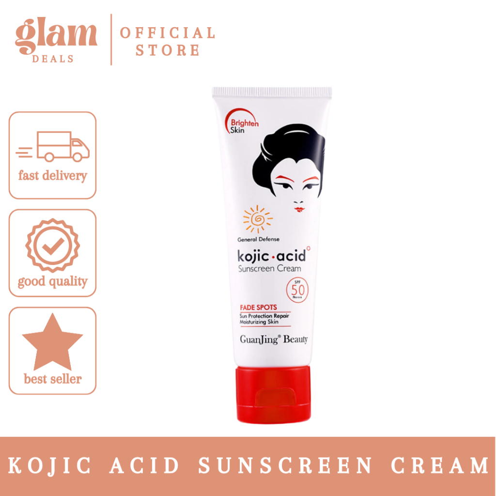 Kojic Acid Collagen Whitening Sunscreen Cream Spf 50 Face Whole Body Oil Control Waterproof 4946