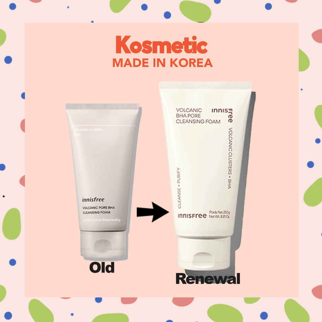 [INNISFREE] Volcanic Pore BHA Cleansing Foam - 150g (2023-New Packaging ...