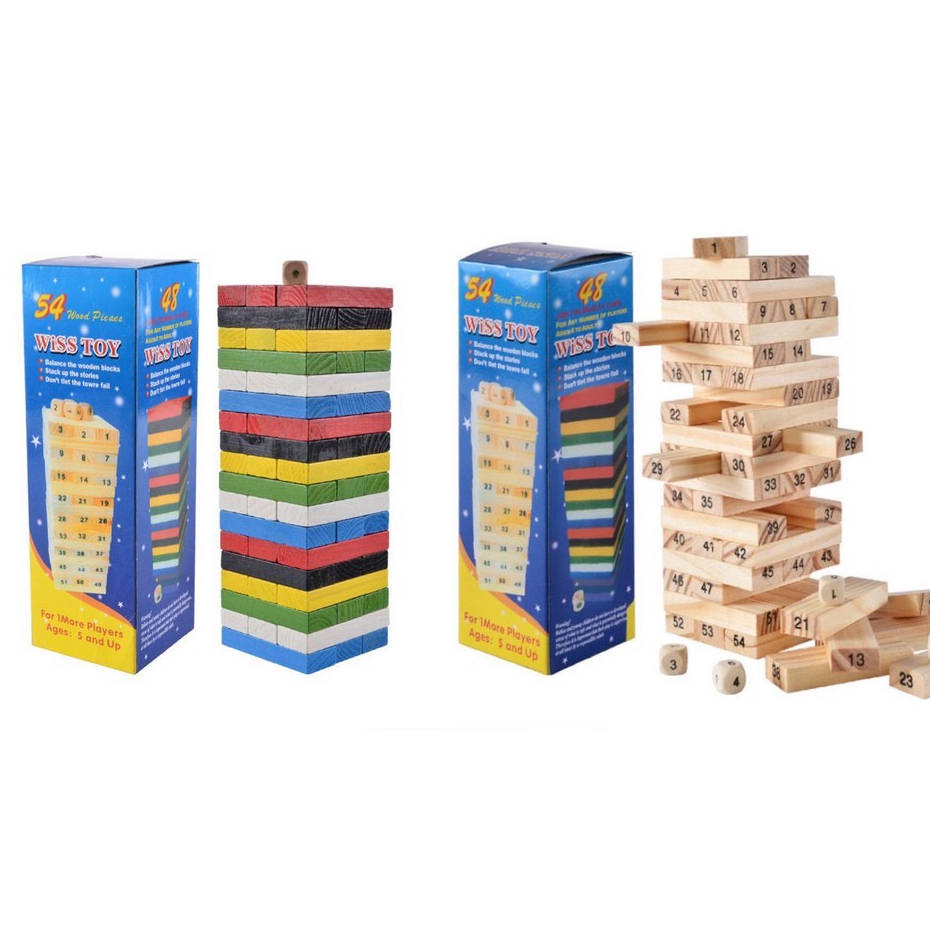 JJTAN Small Size Toy Wooden Stacking Building Blocks | Shopee Philippines