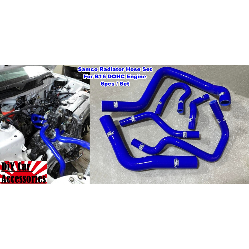 Honda Civic B16 B18 B20 DOHC Engine Samco Radiator Hose Set (1992-2000 ...