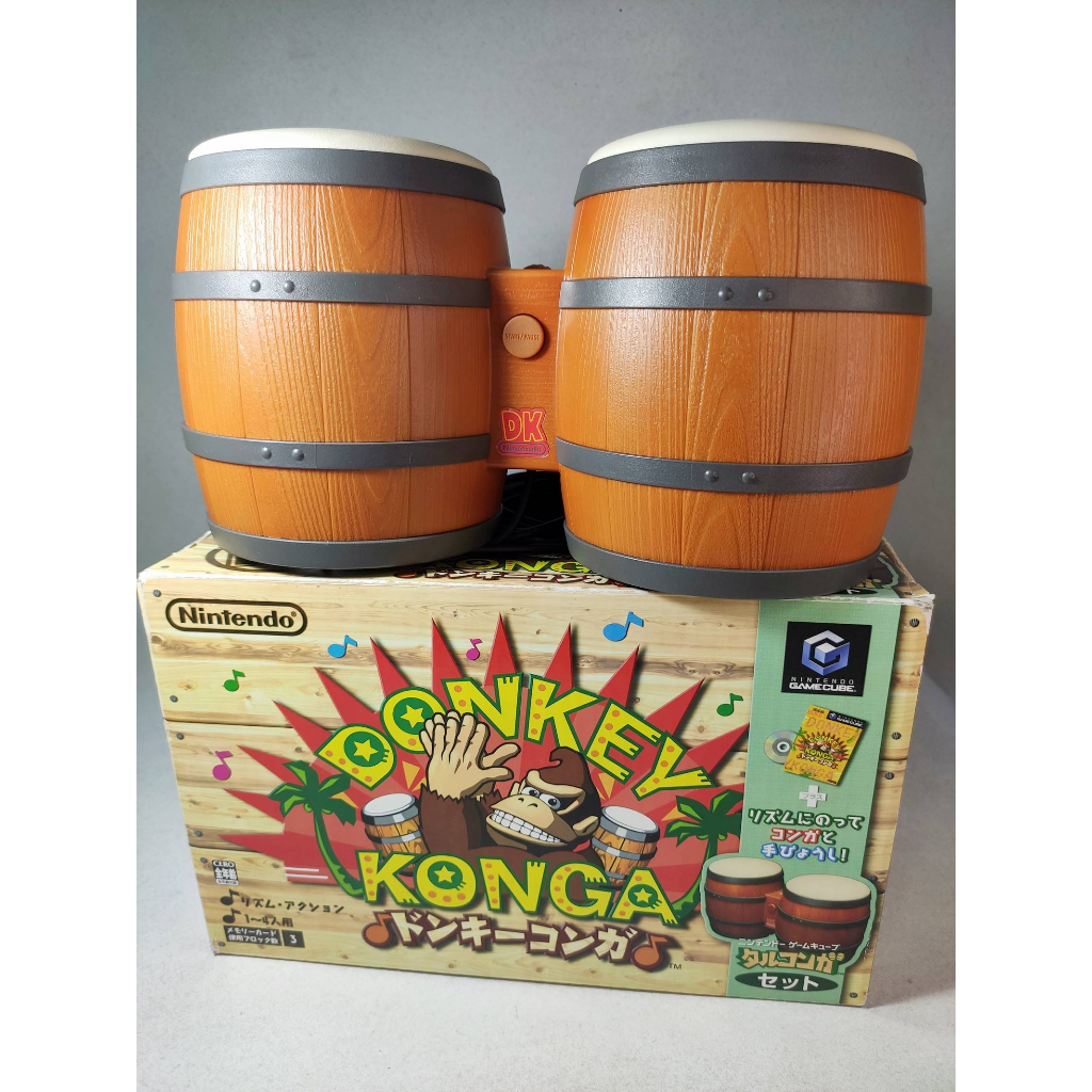 GAMECUBE DONKEY KONGA BONGOS DRUM NINTENDO VIDEO GAME DK BONGOS ...