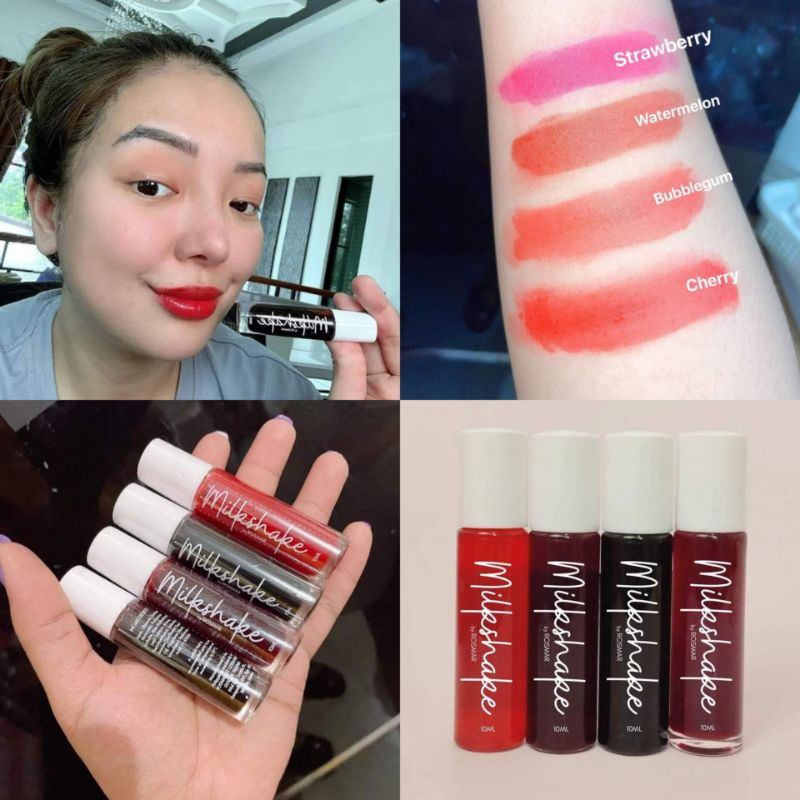 ROSMAR MILKSHAKE LIP TINT 10ML STRAWBERRY, CHERRY, BUBBLE GUM