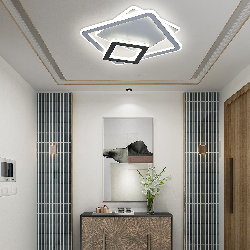 Ceiling Lights Modern Design LED 46W Tricolor Ceiling Light For Living Room Bedroom Indoor Lighting Shopee Philippines