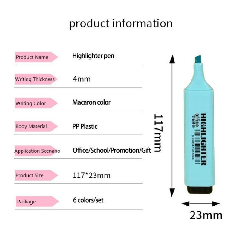 School Office Highlighter Pen/Text Marker Highlighter Marker Pen