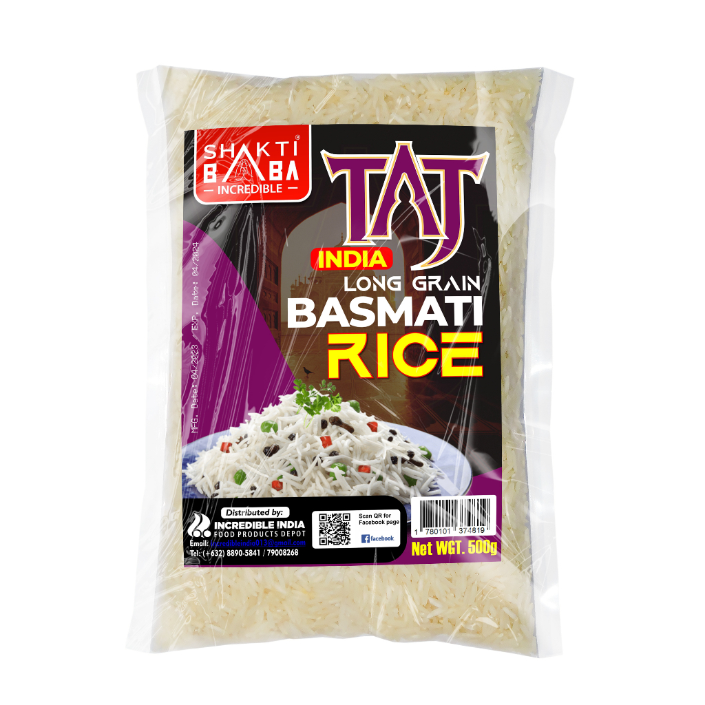 Shakti Baba Taj India Long Grain Basmati Rice 500g | Shopee Philippines