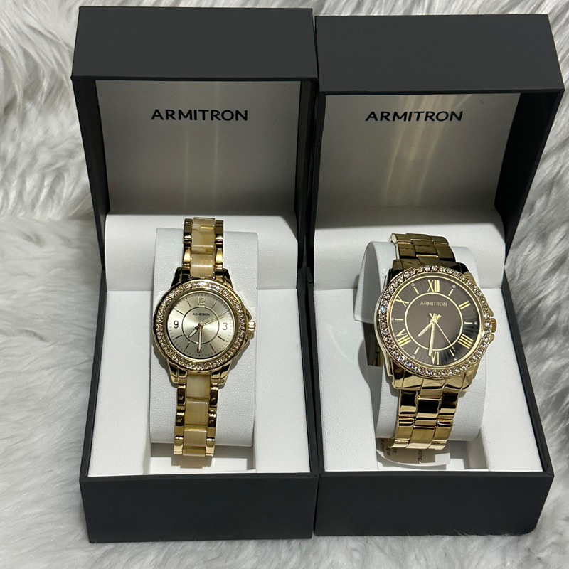 Armitron gold watch womens best sale