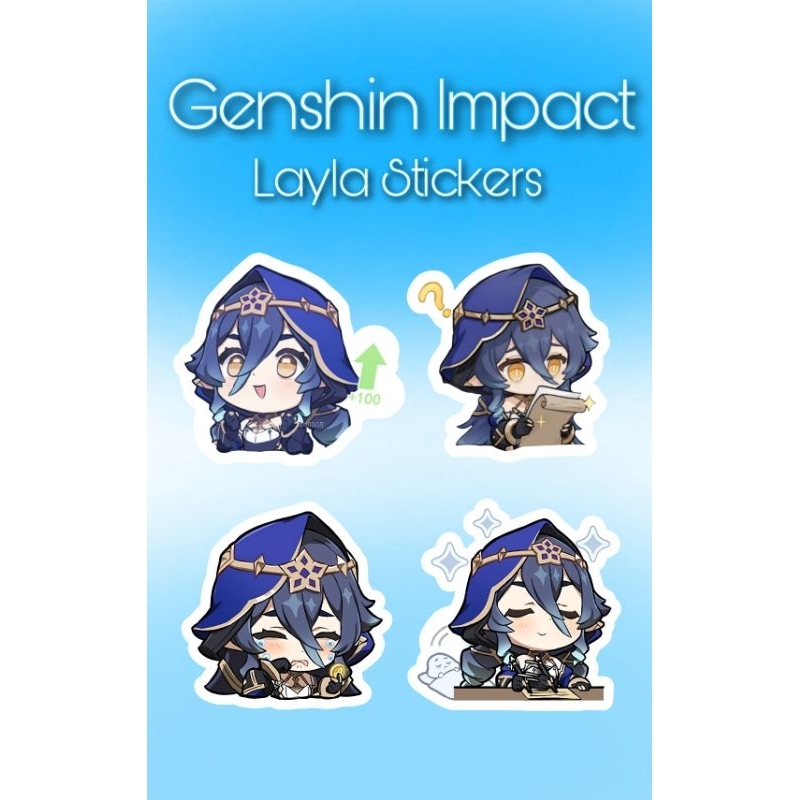 Genshin Impact Layla Sticker (Laminated Vinyl) | Shopee Philippines