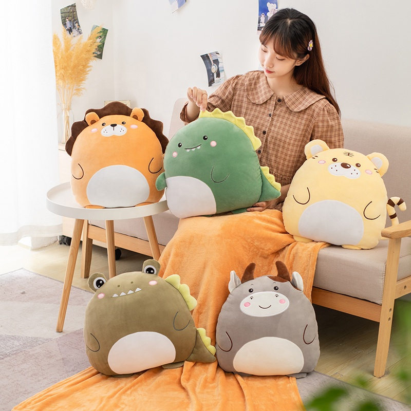 Pillow Plush Toy blanket Cute Animal Cartoon Office Stuffed Pillow