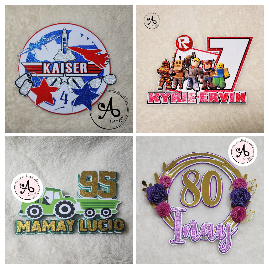 Personalized Cake Topper | Themed Cake Toppers | Customized Cake ...