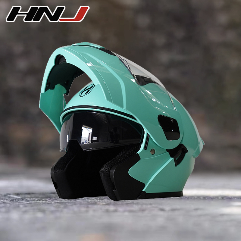 Hnj Men S Modular Helmet Full Face Motorcycle Dual Visor Women S Universal Shopee Philippines