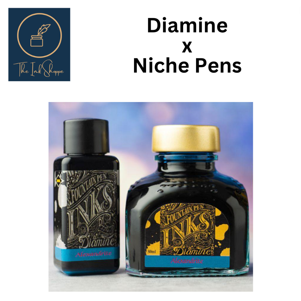 Diamine x Niche Pens Alexandrite Fountain Pen Ink Sample (3mL) Shopee