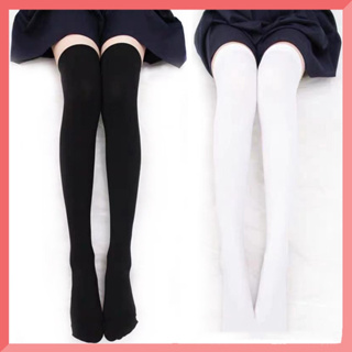 Women'S Trendy Velvet Thigh High Tights With Faux Thigh High Boot Design  Hosiery, Japanese Style