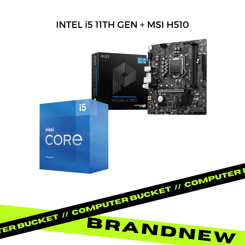 Motherboard and Processor Bundle INTEL i5 11TH GEN + MSI H510 Shopee