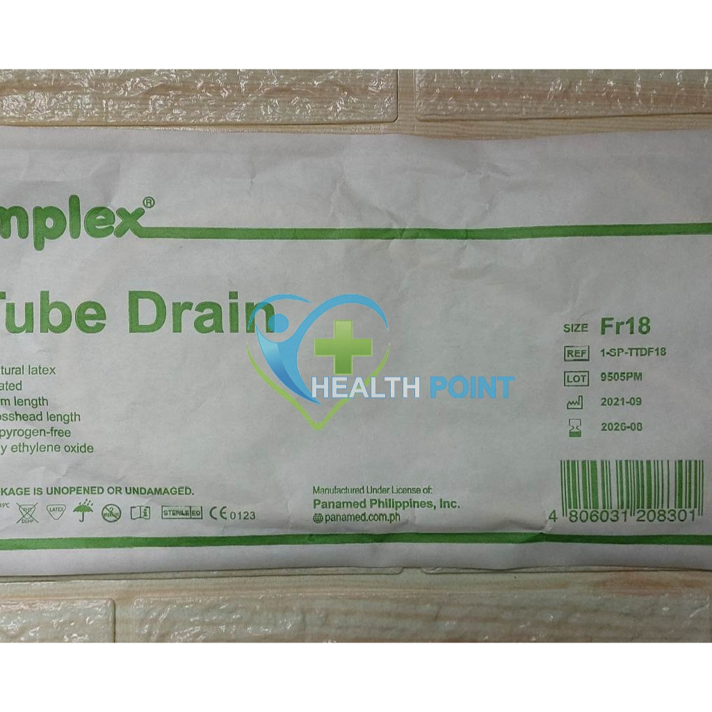 SIMPLEX TTube Drain Fr.18 Shopee Philippines