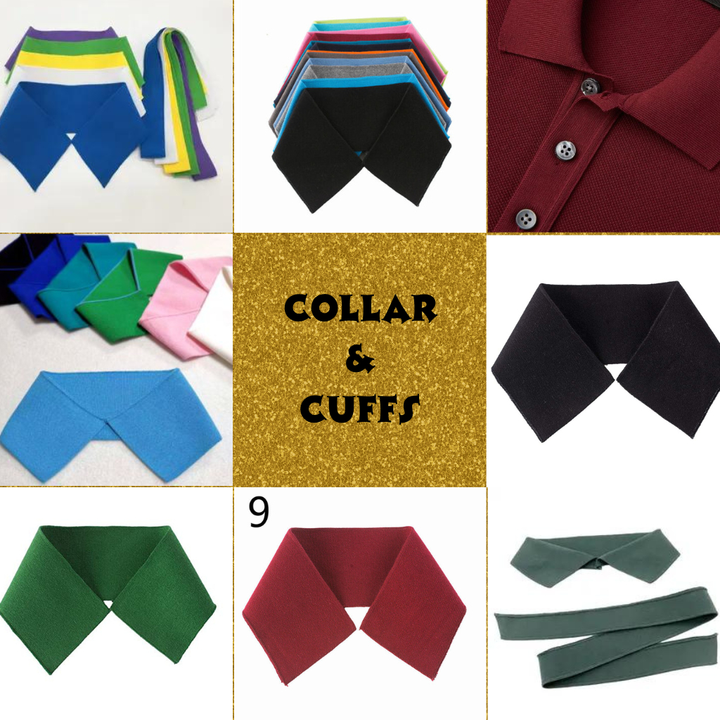 Collar & Cuffs Ribbing Plain Colors Only ( Ribbed/Rib Knit Cotton