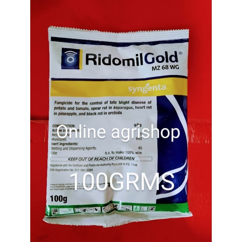 RIDOMIL GOLD MZ 68 M METALAXYL MANCOZEB FUNGICIDE 100GRAMS BY SYNGENTA Shopee Philippines