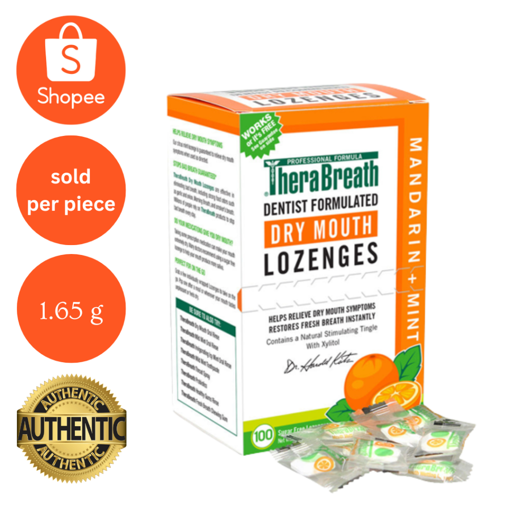 THERABREATH DRY MOUTH LOZENGES WITH ZINC SOLD PER PIECE | Shopee ...