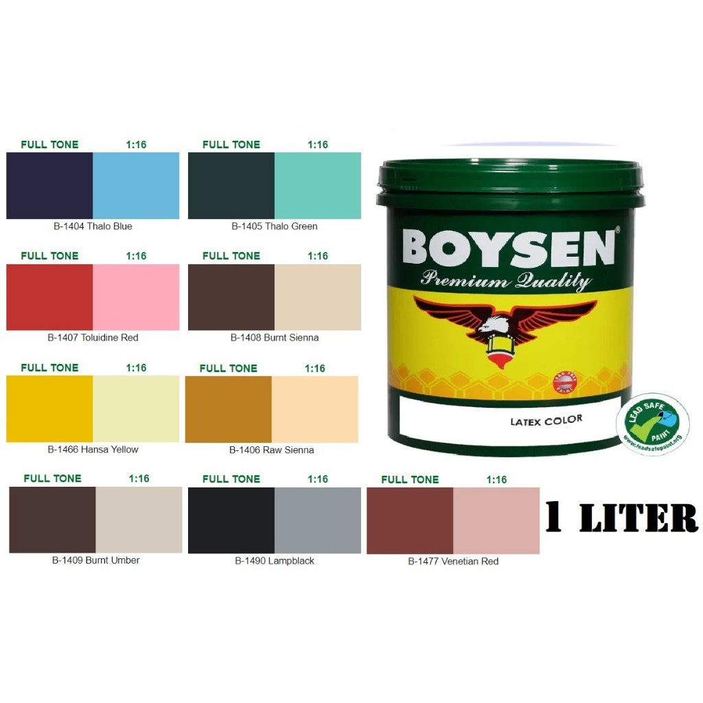 BOYSEN ACRY COLOR 1LITER | PAINT FOR CEMENT / CONCRETE / WALLS | WATER ...