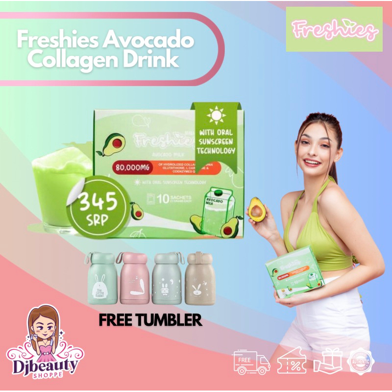 FRESHIES COLLAGEN DRINK by Juju Glow (with FREE TUMBLER) | Shopee ...