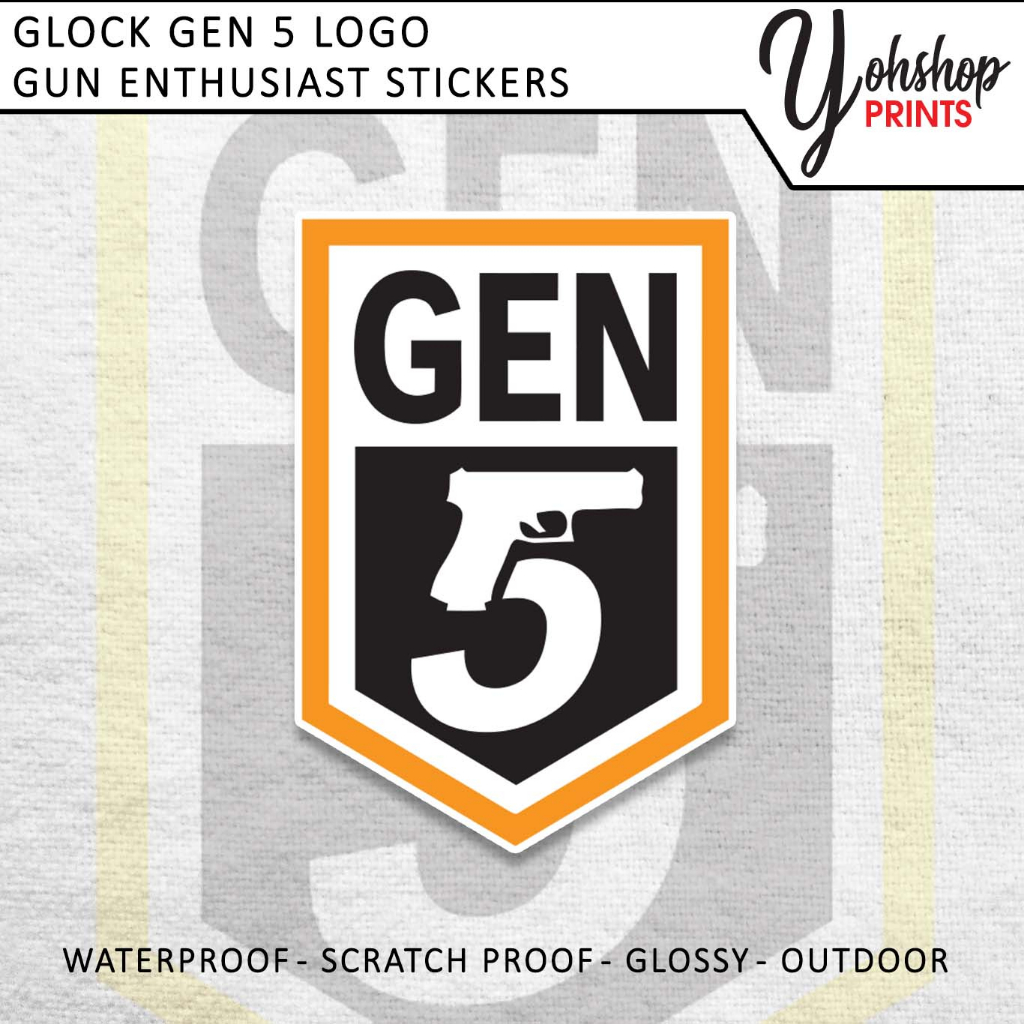 Gun Enthusiast Glock Decals Waterproof Stickers For Cars Motorcycle And Tumblers Shopee 6272