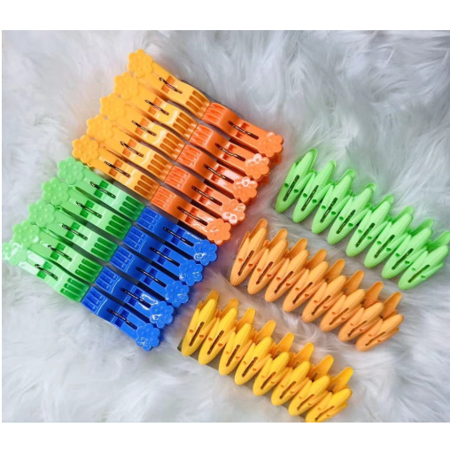 20/24pcs High Quality Heavy Duty Plastic Laundry Clothes Pin Clips SIPIT sa Damit Shopee